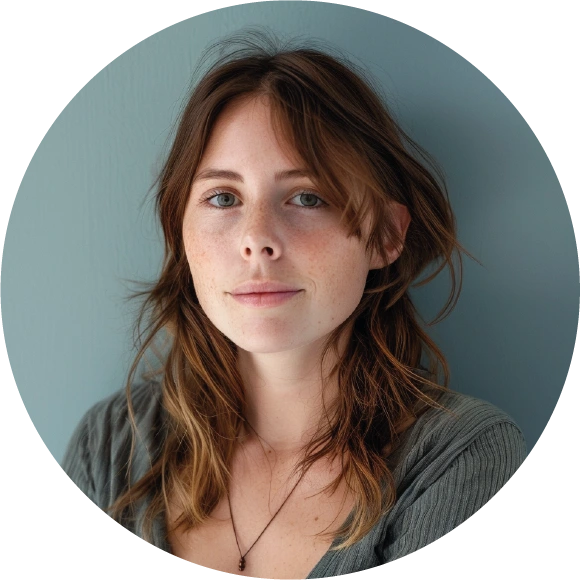 Een vrouw met lang bruin haar voelt dat ze vastzit in haar leven